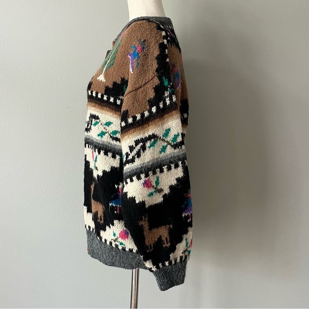 VTG Wool/Alpaca Blend Cardigan Sweater / SZ M/L‎ - Picture 4 of 7